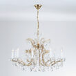 Candelabru clasic cristal alama Aur 24k 10xE14/40W, Maria Theresia-A LU 2223/10 MT Gold Orion